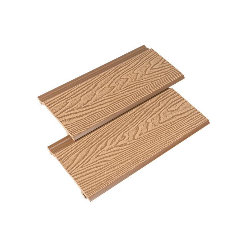 WPC Decking 3D لوحة الحائط الخارجية المنقوشة