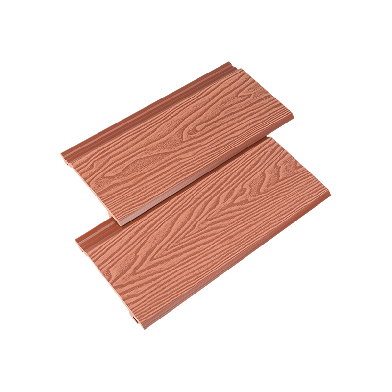 WPC Decking 3D لوحة الحائط الخارجية المنقوشة